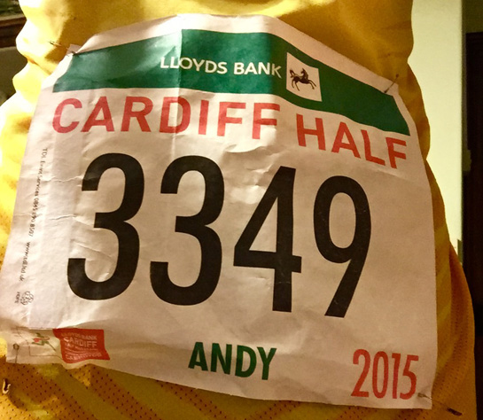 Andy Yu at the 2015 Cardiff Half Marathon